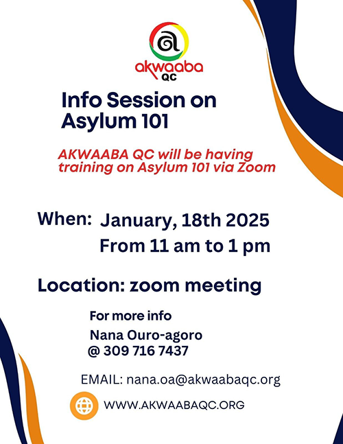 Info session on asylum 101